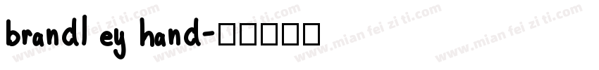 brandley hand字体转换
